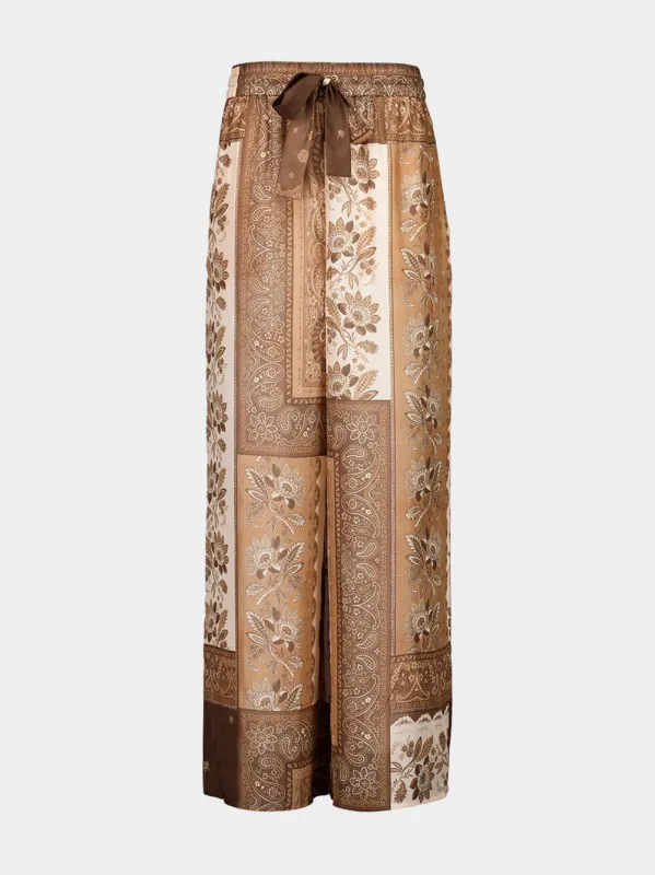 Chocolate Bandana Lucky Relaxed Pant sold by Fashion Clinic