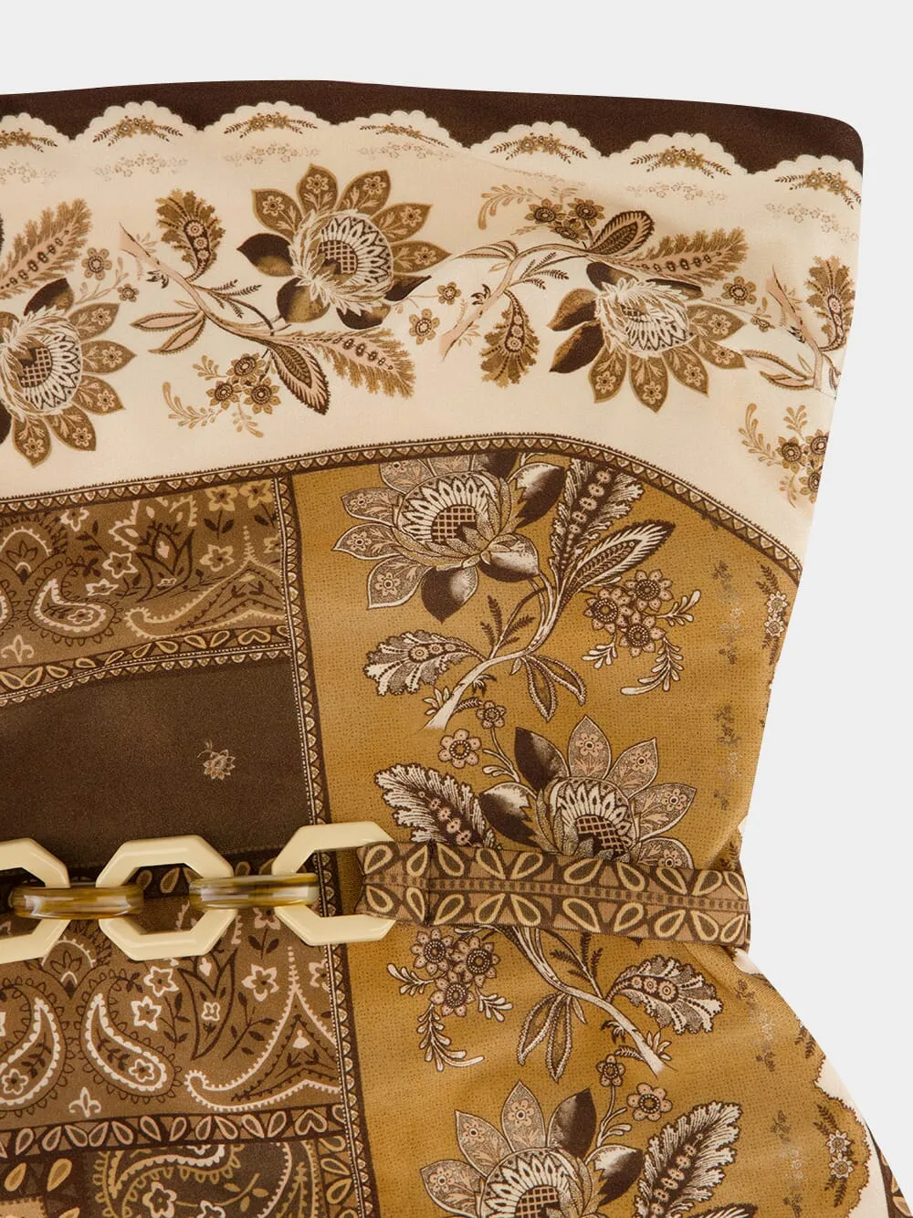 Chocolate Bandana Swimsuit with Belt sold by Fashion Clinic product image thumbnail 3