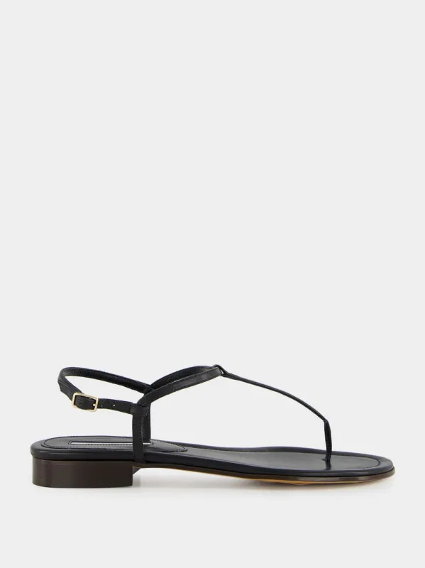 Black Calfskin Cecilia Sandals sold by Fashion Clinic