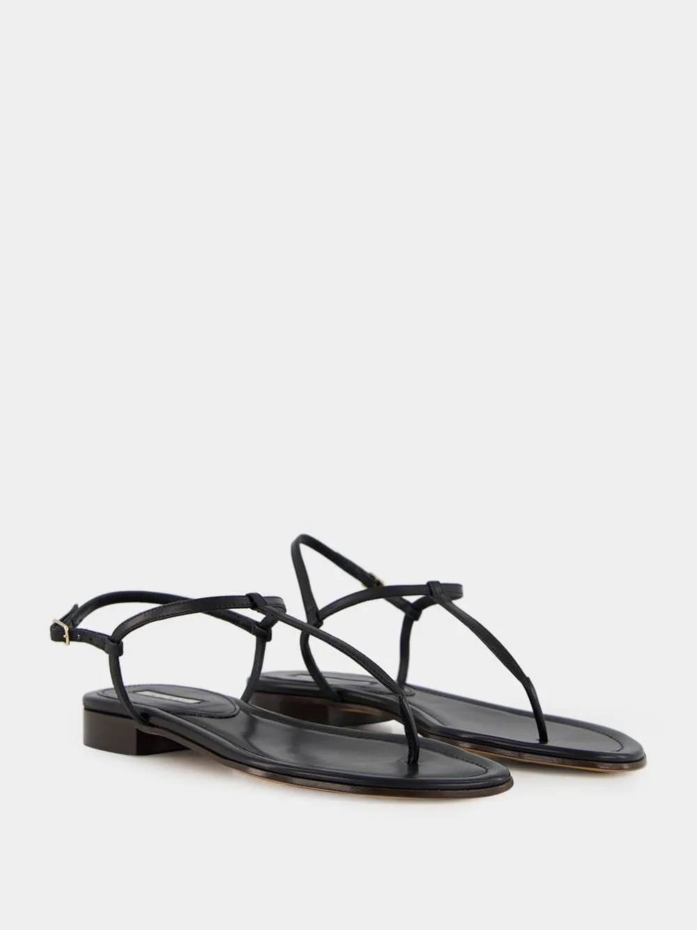 Black Calfskin Cecilia Sandals sold by Fashion Clinic product image thumbnail 3