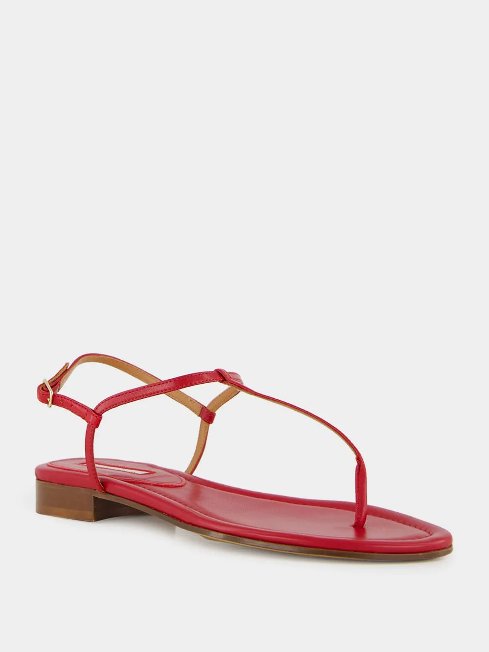 Red Calfskin Cecilia Sandals sold by Fashion Clinic product image thumbnail 3