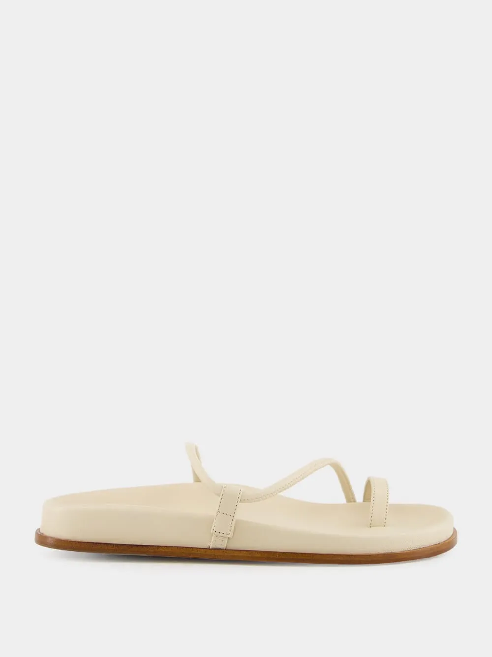 Ivory Nappa Bari Sandals sold by Fashion Clinic