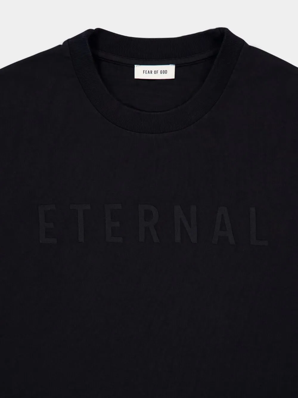 Black Eternal Jersey T-Shirt sold by Fashion Clinic product image thumbnail 3