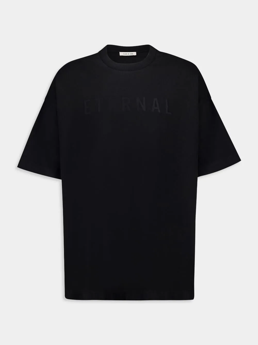 Black Eternal Jersey T-Shirt sold by Fashion Clinic