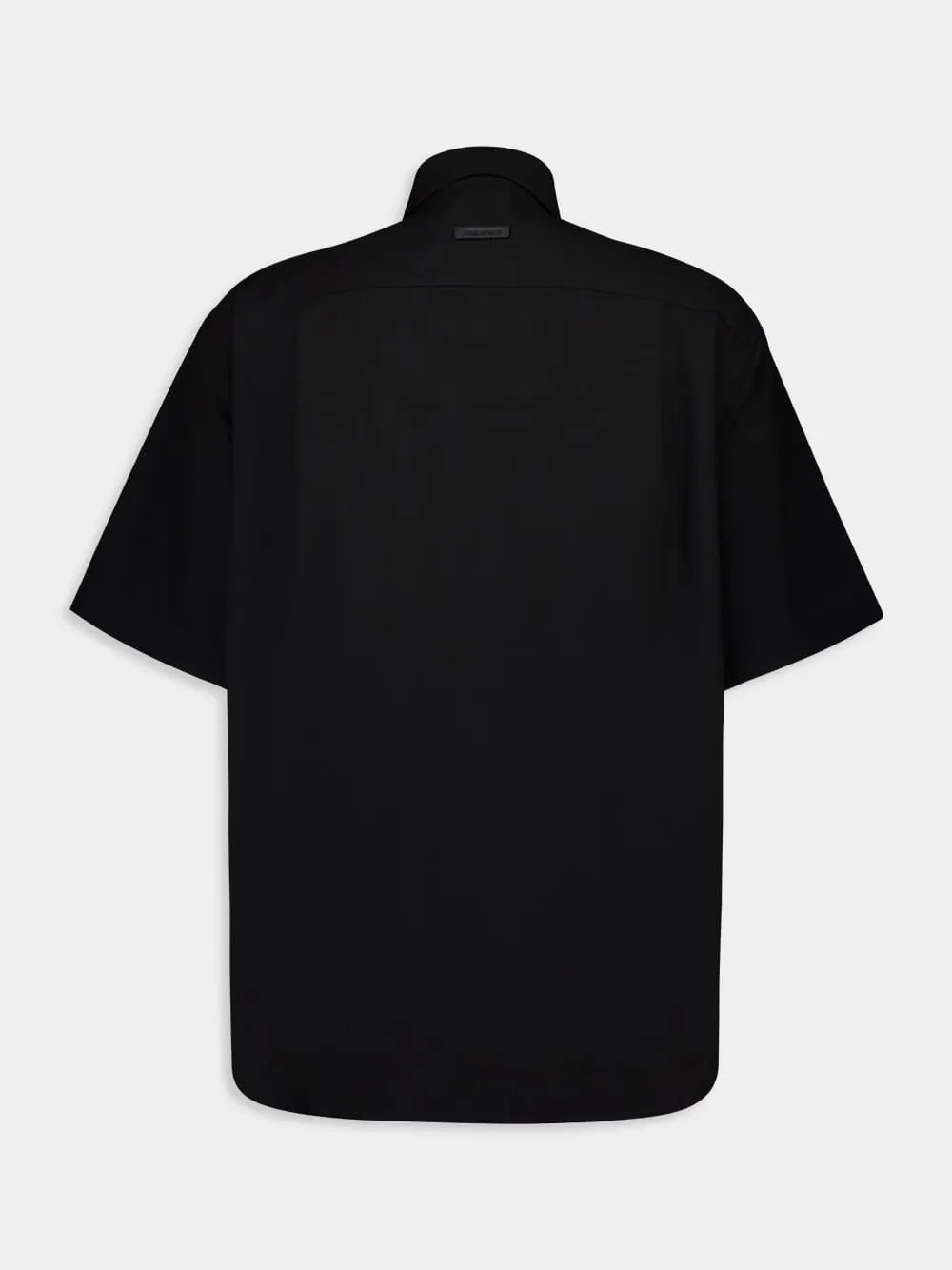 Black Oxford Short Sleeve Shirt sold by Fashion Clinic product image thumbnail 2