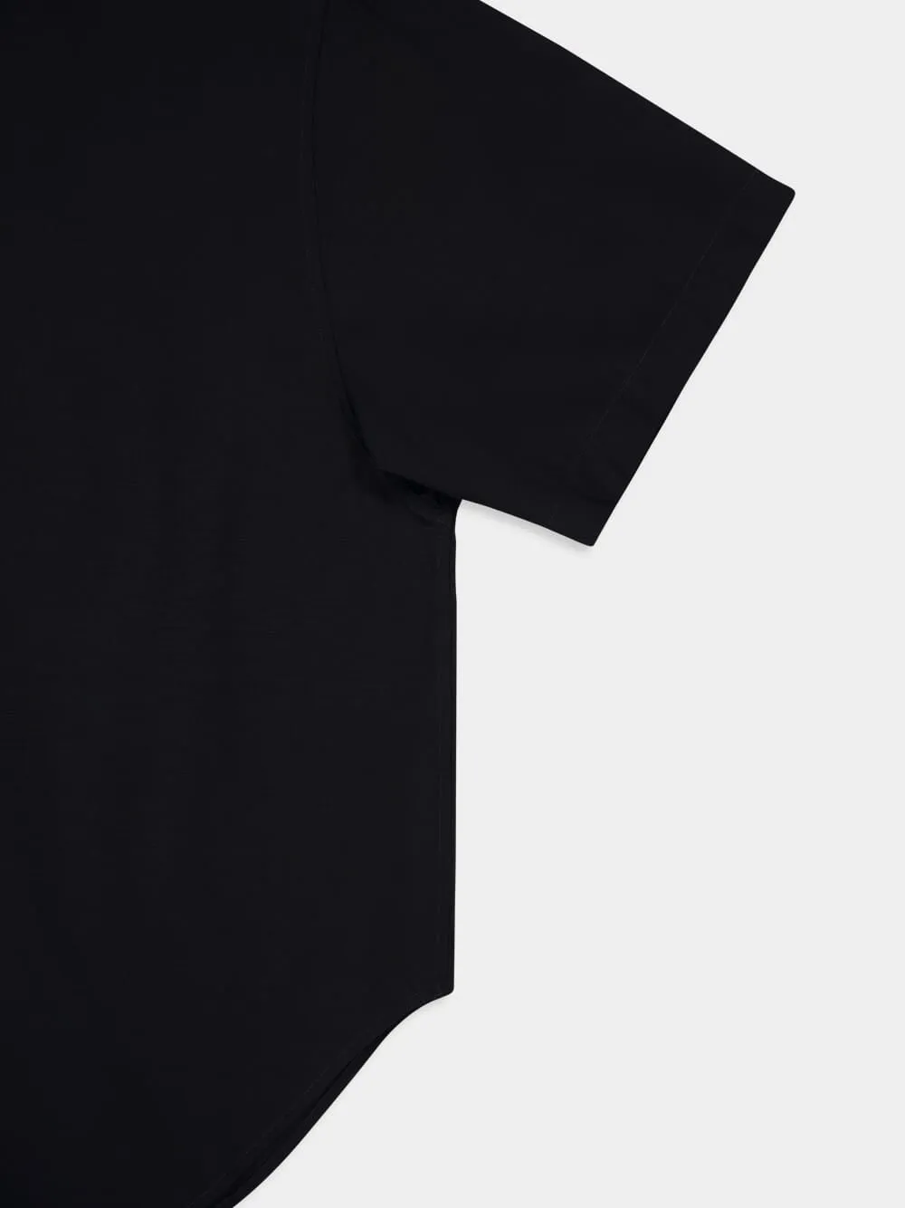 Black Oxford Short Sleeve Shirt sold by Fashion Clinic product image thumbnail 4