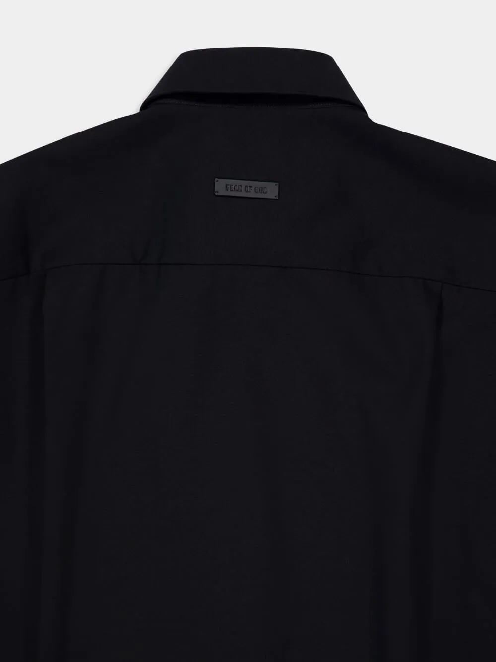 Black Oxford Short Sleeve Shirt sold by Fashion Clinic product image thumbnail 5