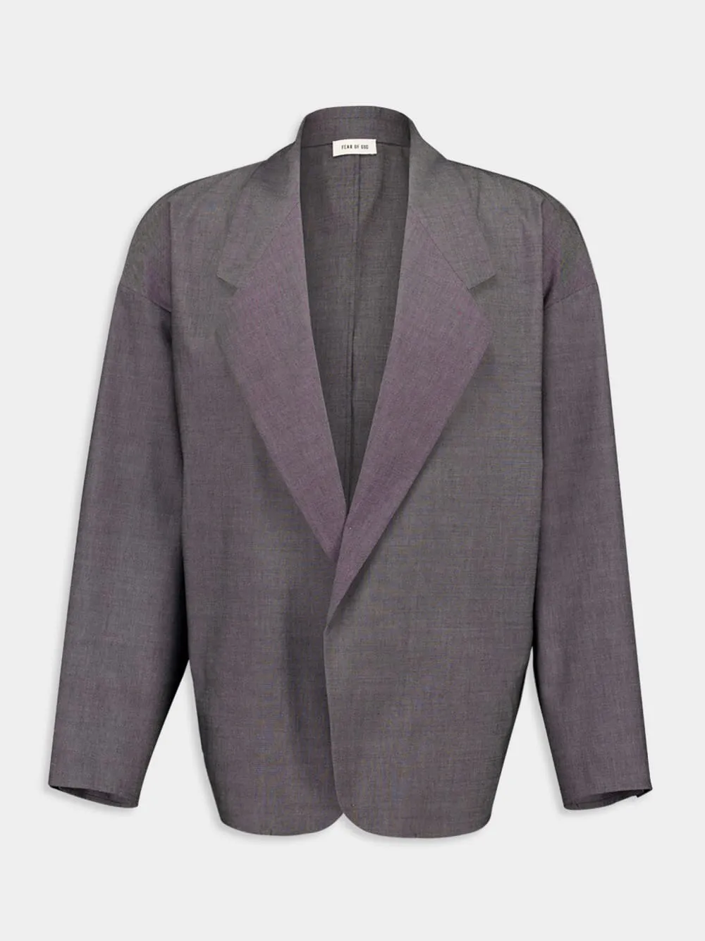 Melange Titanium Grey Oxford California Blazer sold by Fashion Clinic