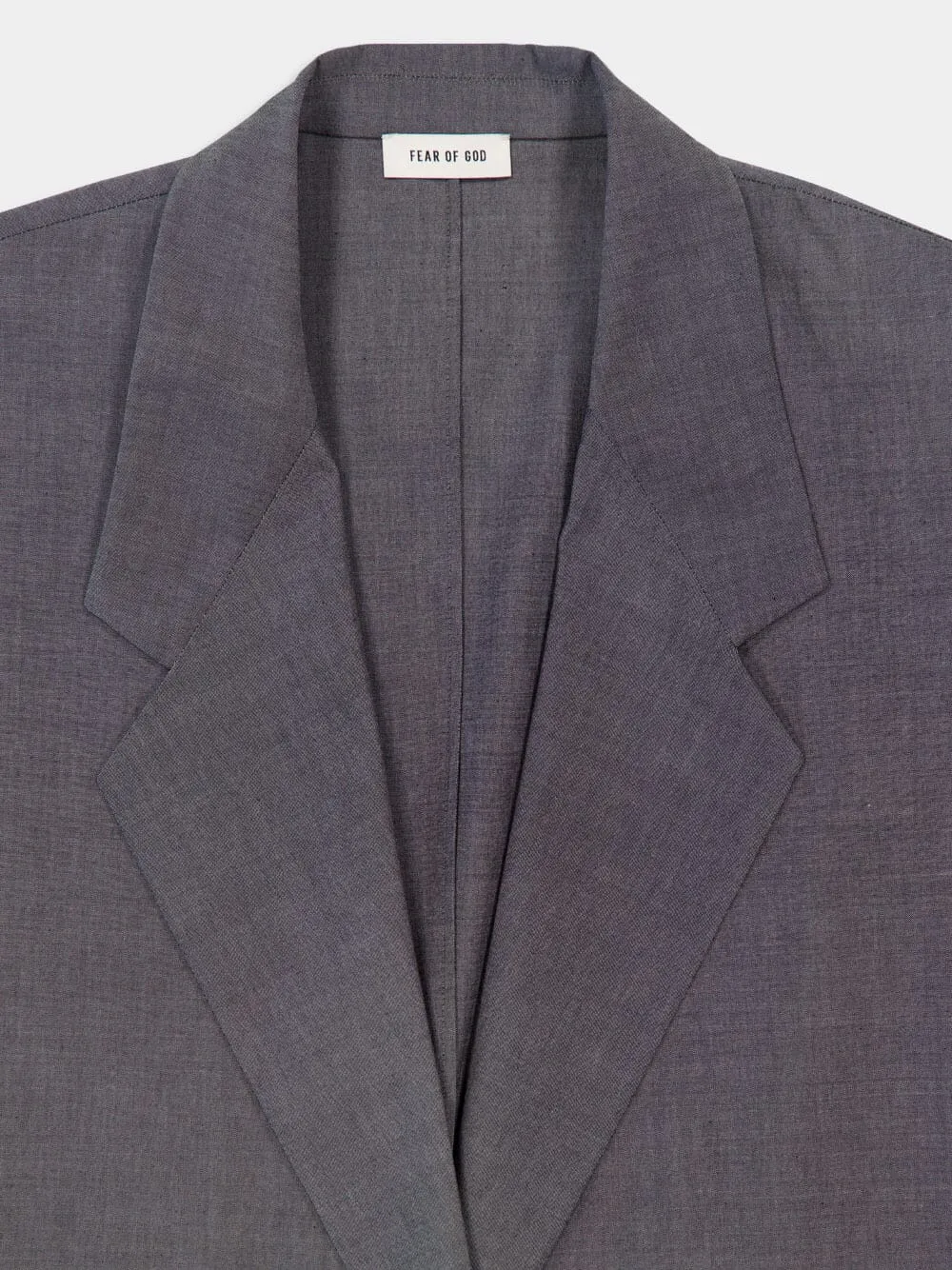 Melange Titanium Grey Oxford California Blazer sold by Fashion Clinic product image thumbnail 3
