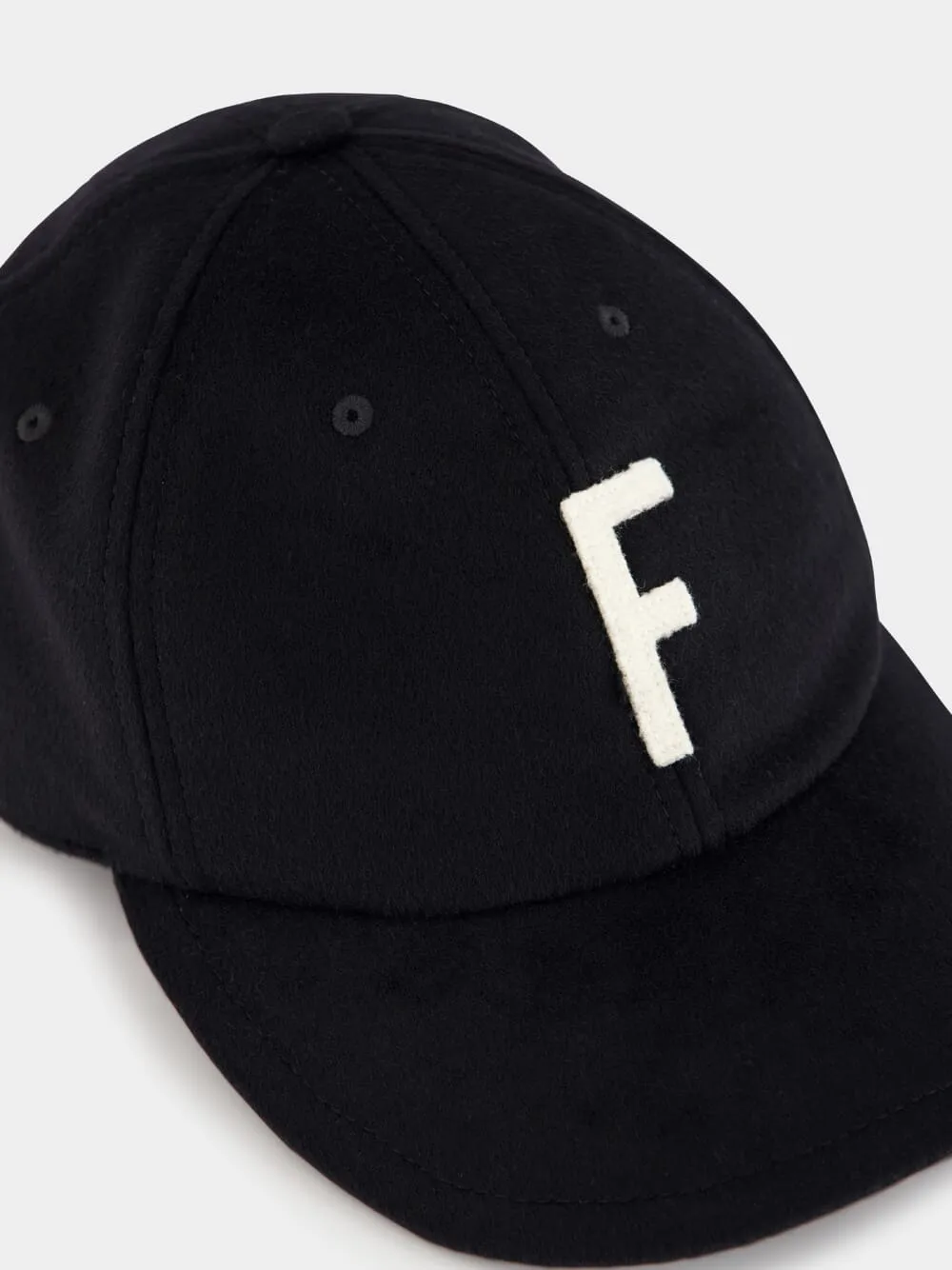 Black Wool Baseball Cap sold by Fashion Clinic product image thumbnail 3