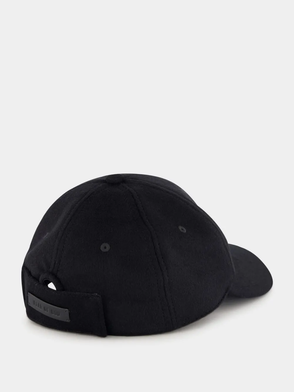 Black Wool Baseball Cap sold by Fashion Clinic product image thumbnail 2