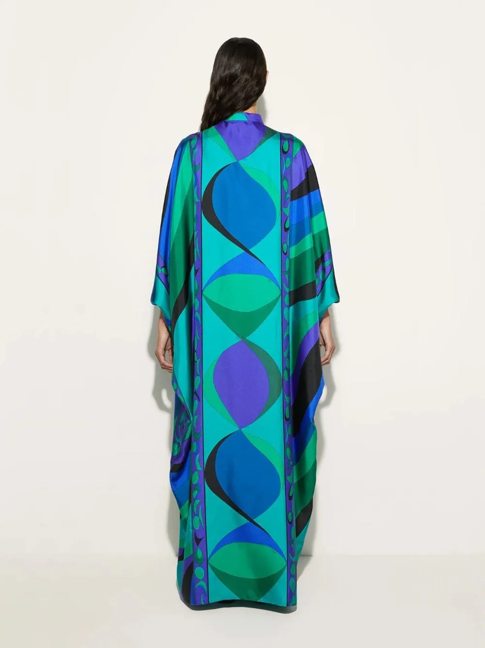 Emerald Pesci Print Loose Fit Kaftan sold by Fashion Clinic product image thumbnail 3
