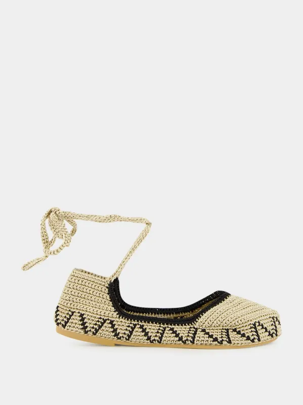 Peanut Brown High Crochet Ballerina sold by Fashion Clinic