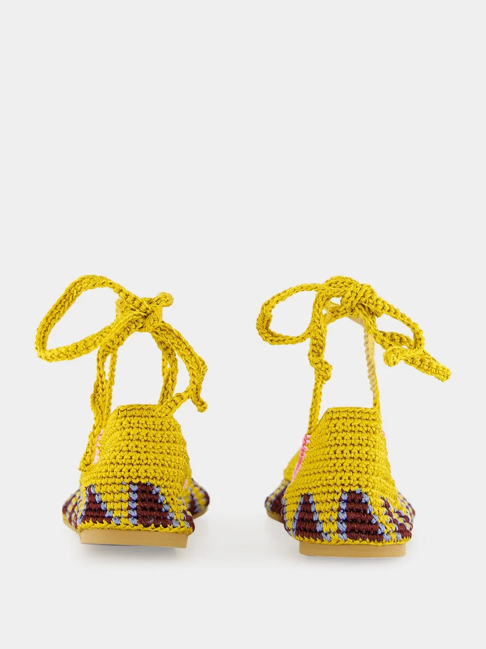 Curry Brown High Crochet Ballerina sold by Fashion Clinic product image thumbnail 5