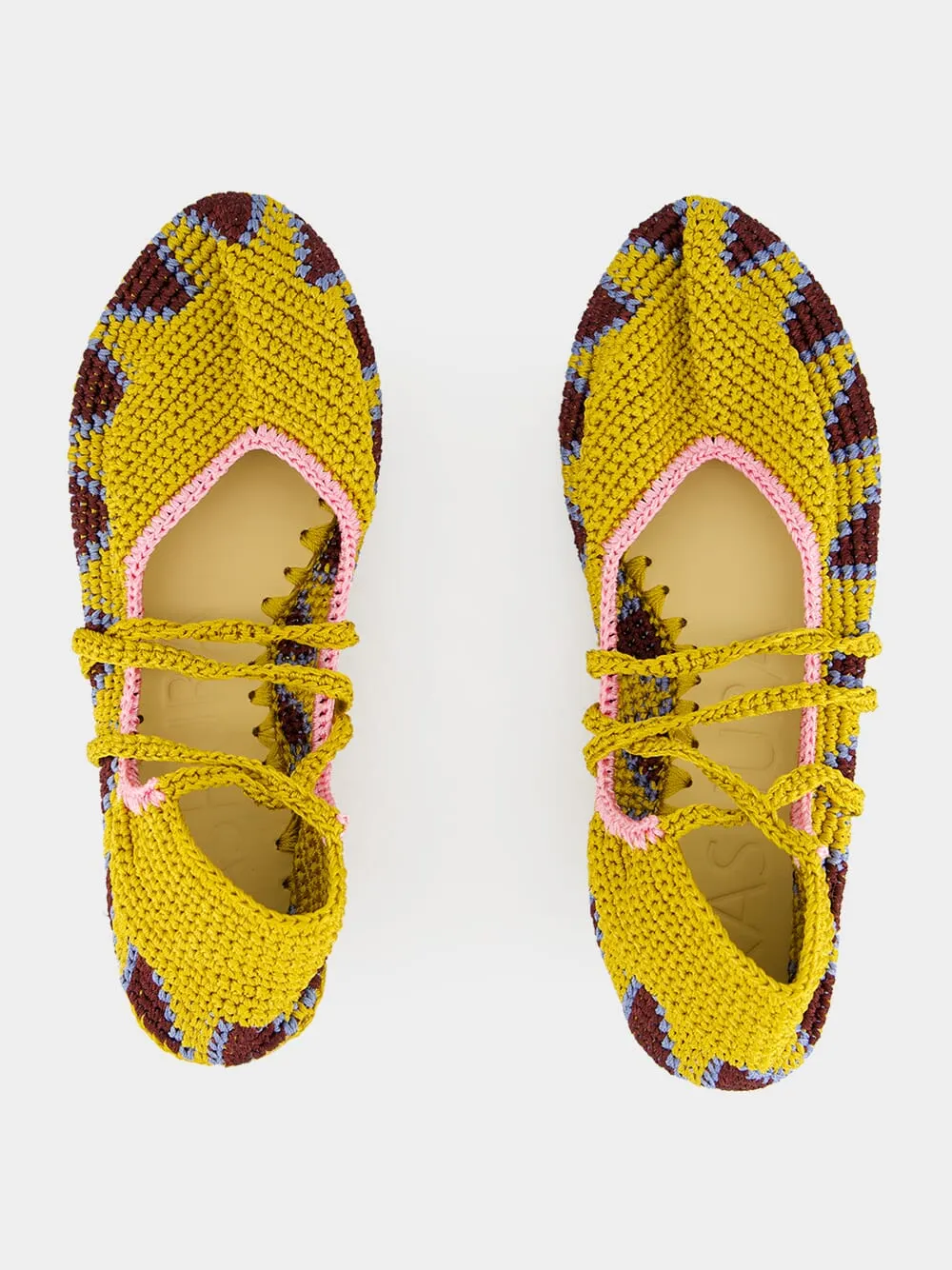 Curry Brown High Crochet Ballerina sold by Fashion Clinic product image thumbnail 4