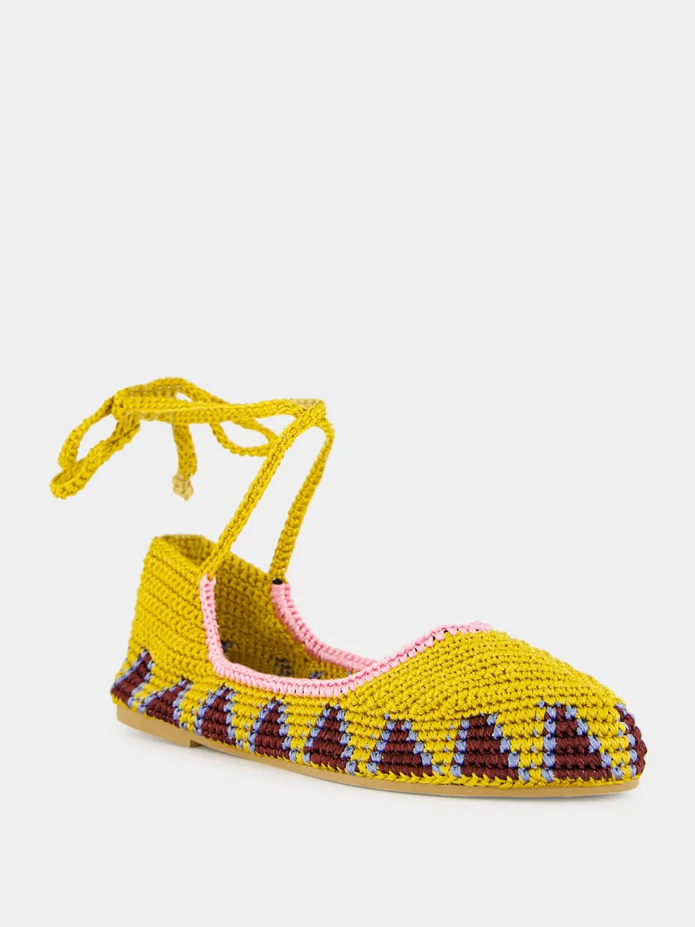 Curry Brown High Crochet Ballerina sold by Fashion Clinic product image thumbnail 2