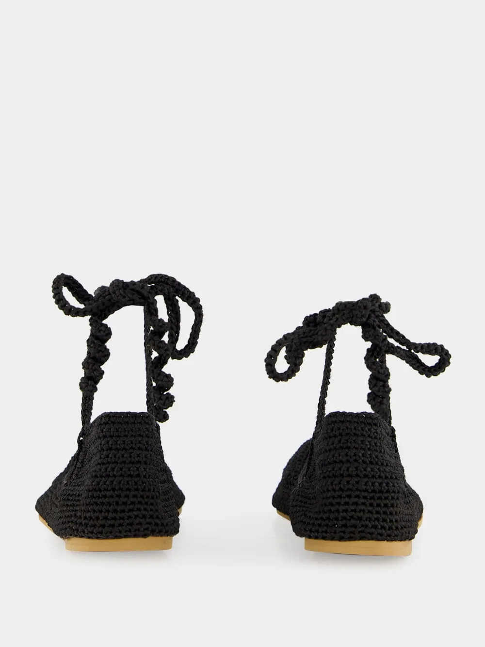 Black High Crochet Ballerina sold by Fashion Clinic product image thumbnail 5