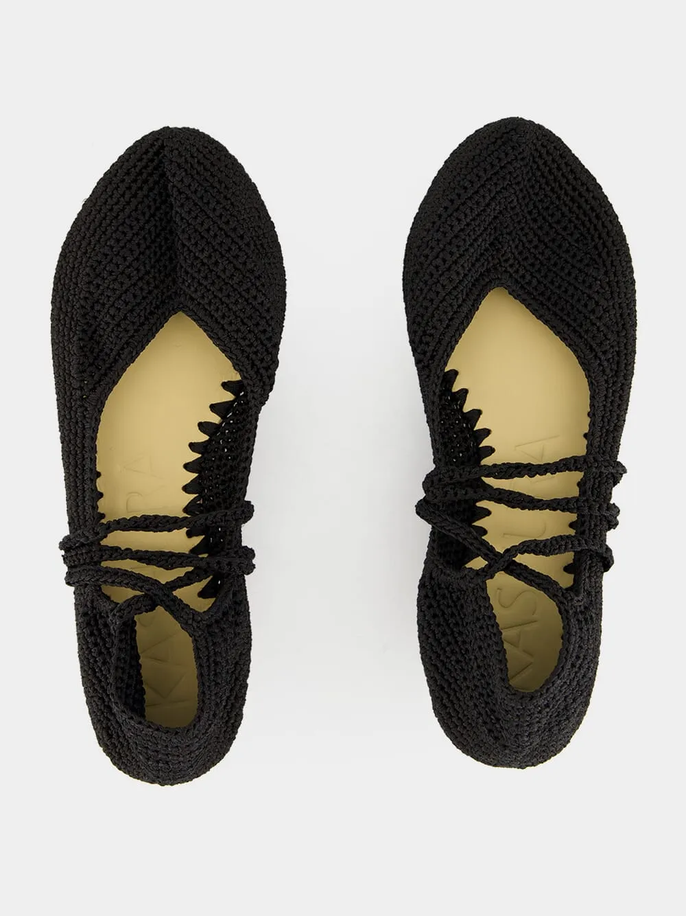 Black High Crochet Ballerina sold by Fashion Clinic product image thumbnail 4