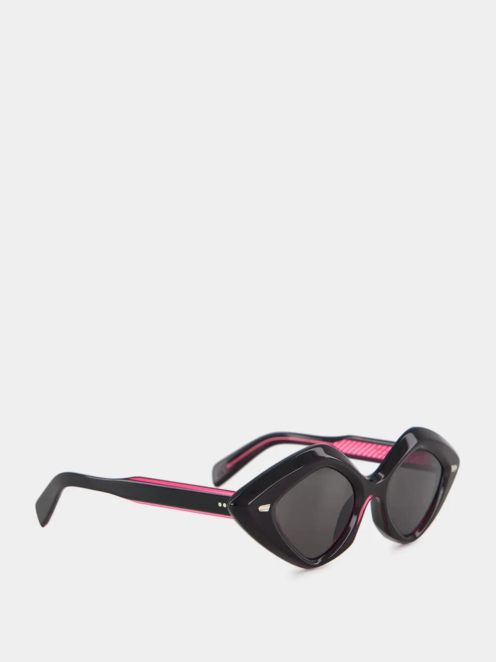 Black on Pink 9126 Oversize Sunglasses sold by Fashion Clinic product image thumbnail 2