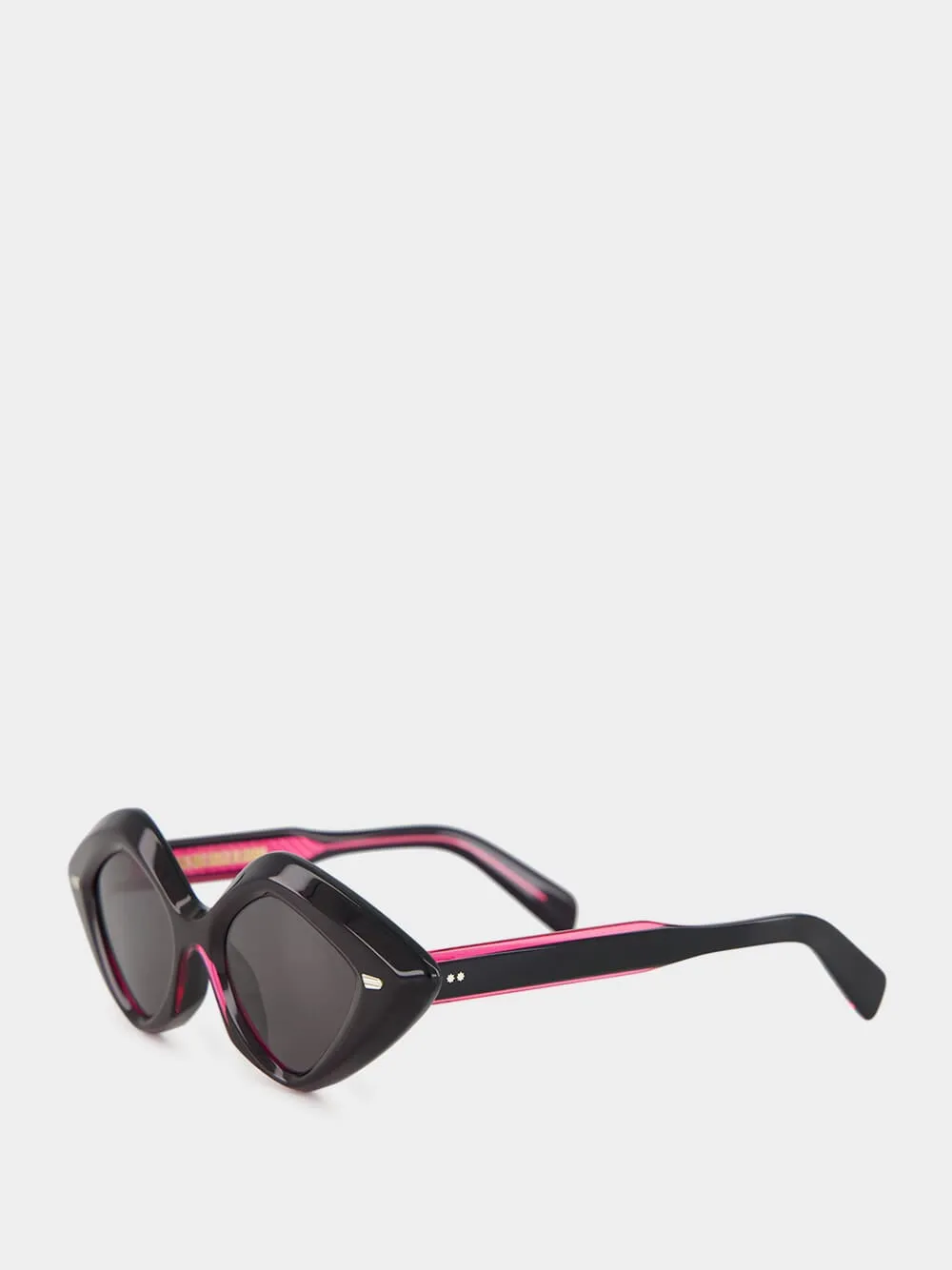 Black on Pink 9126 Oversize Sunglasses sold by Fashion Clinic product image thumbnail 3