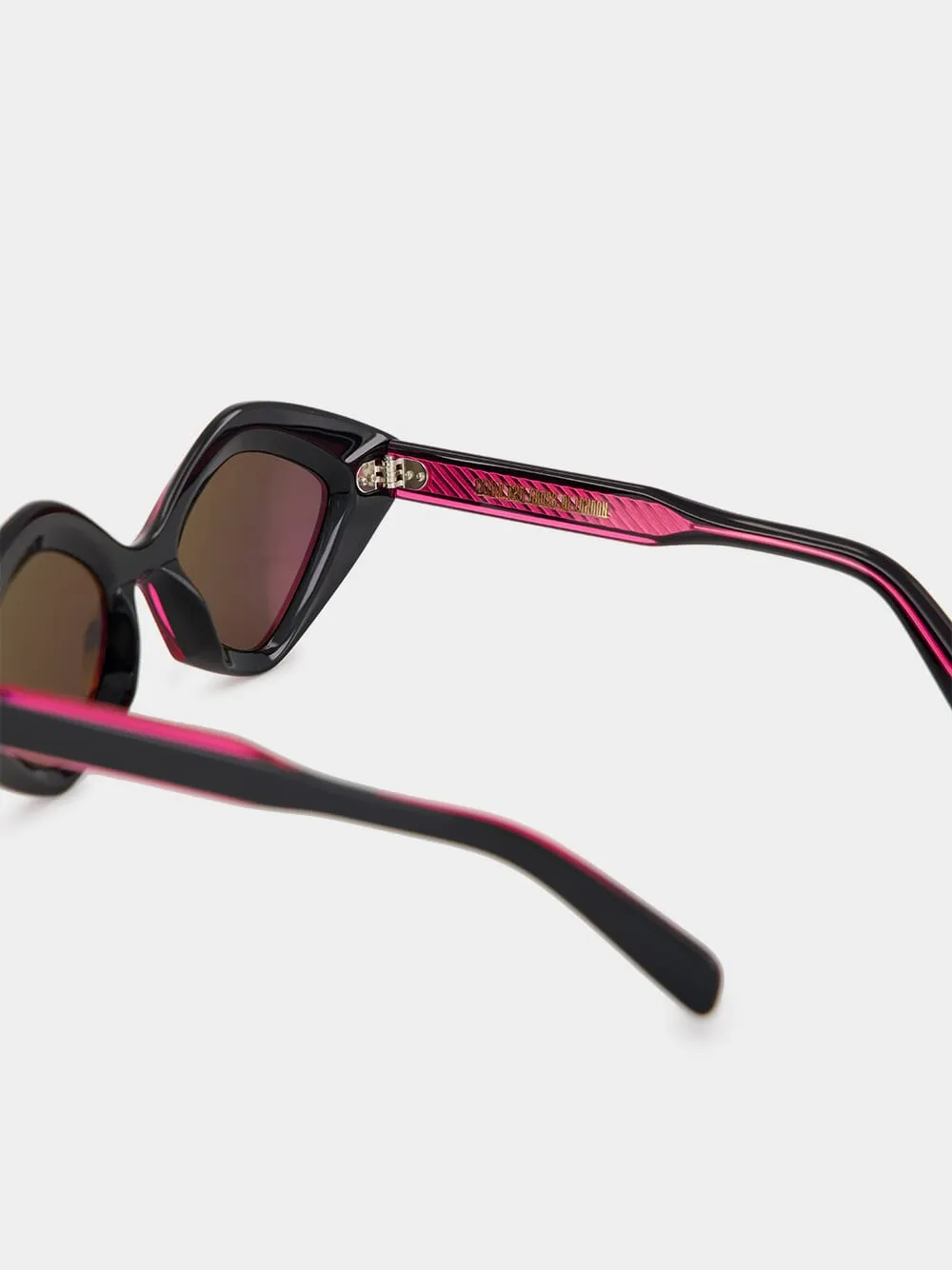 Black on Pink 9126 Oversize Sunglasses sold by Fashion Clinic product image thumbnail 4