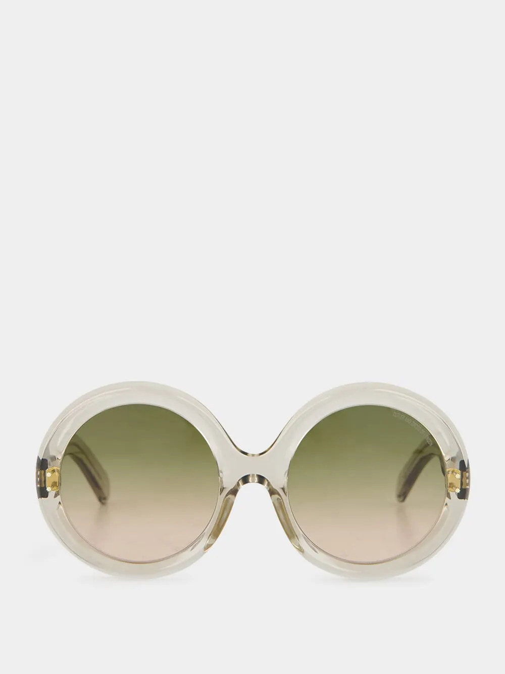 Sand Beige 1412 Round Sunglasses sold by Fashion Clinic product image thumbnail 2