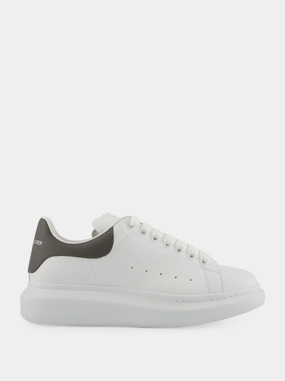 White and Cool Grey Oversized Sneaker sold by Fashion Clinic
