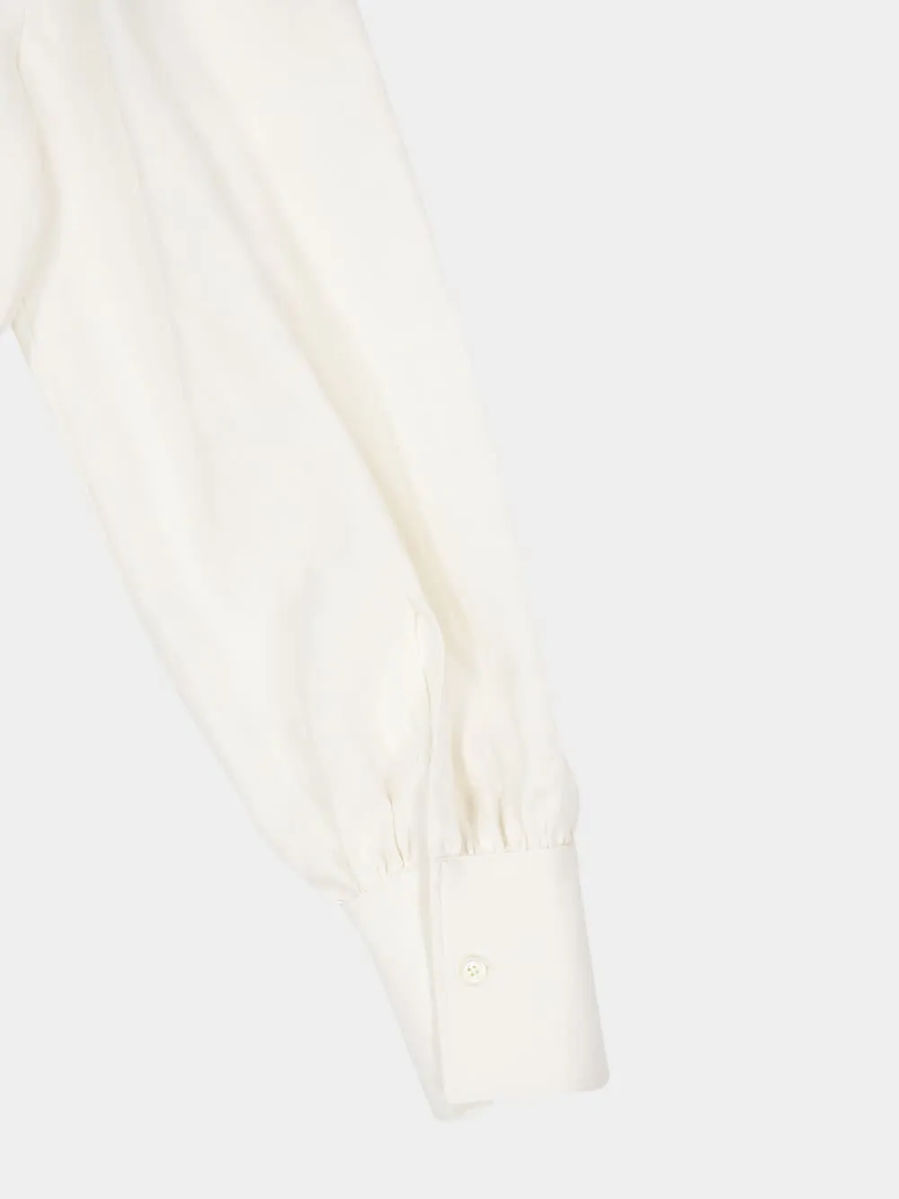 Off-White Balloon Sleeve Lace-Up Shirt sold by Fashion Clinic product image thumbnail 4