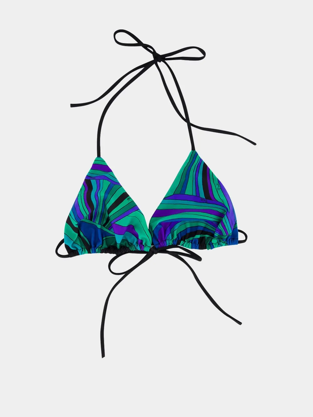 Emerald Iride Print Triangle Bikini Top sold by Fashion Clinic product image thumbnail 5