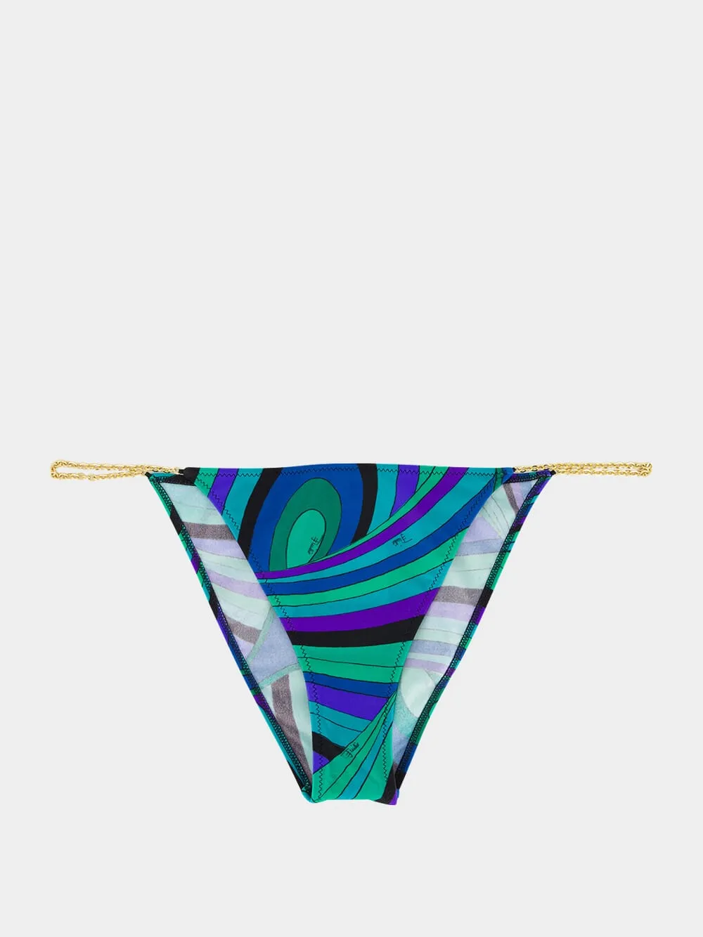 Emerald Iride Print Chain Bikini Brief sold by Fashion Clinic product image thumbnail 3