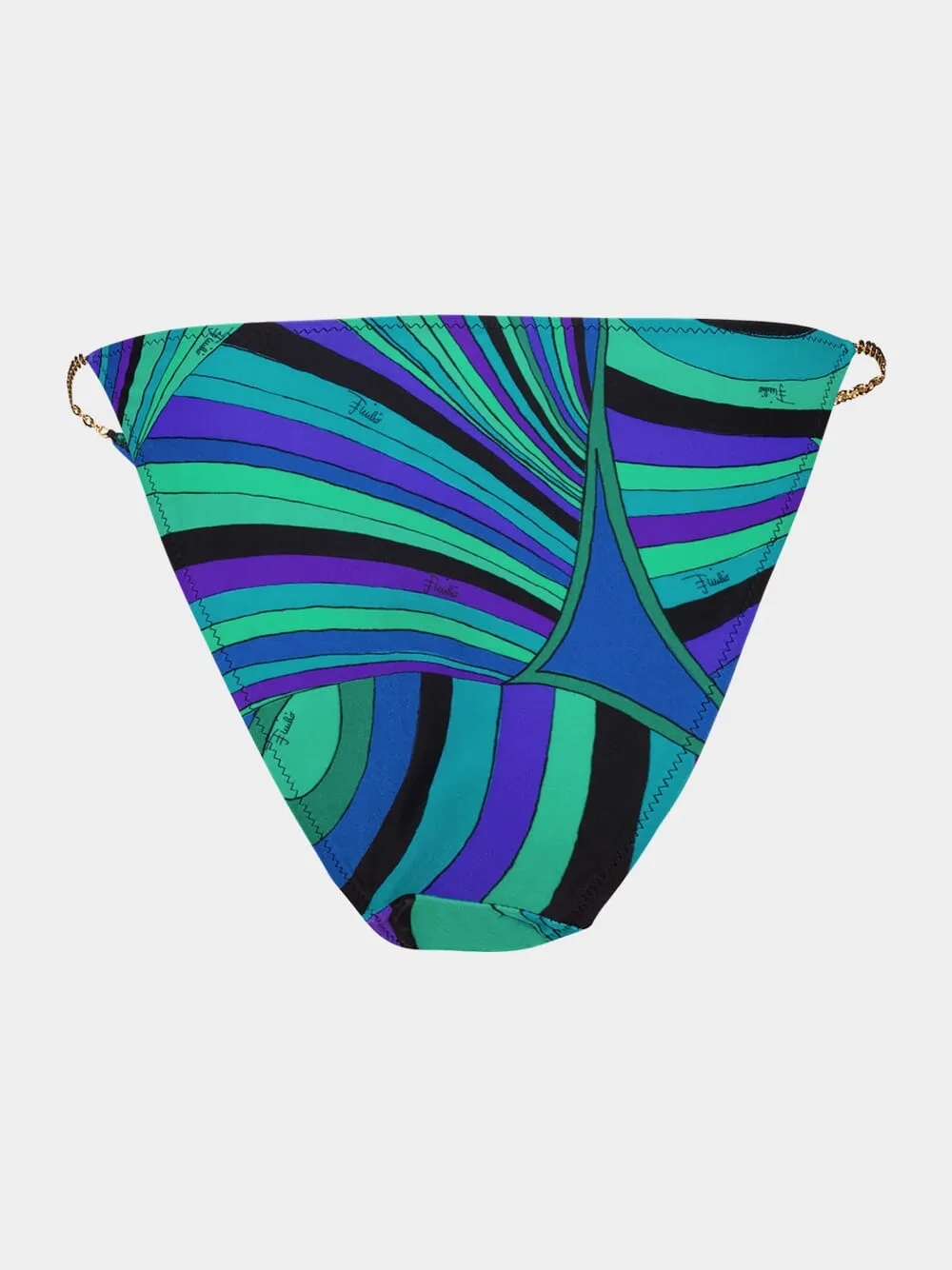 Emerald Iride Print Chain Bikini Brief sold by Fashion Clinic product image thumbnail 2