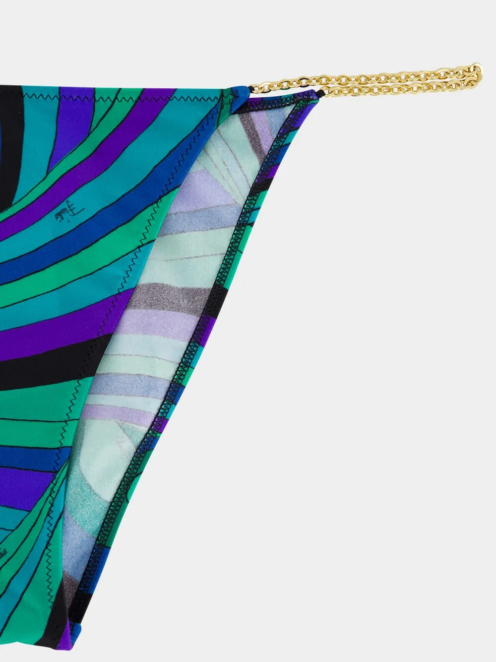 Emerald Iride Print Chain Bikini Brief sold by Fashion Clinic product image thumbnail 4