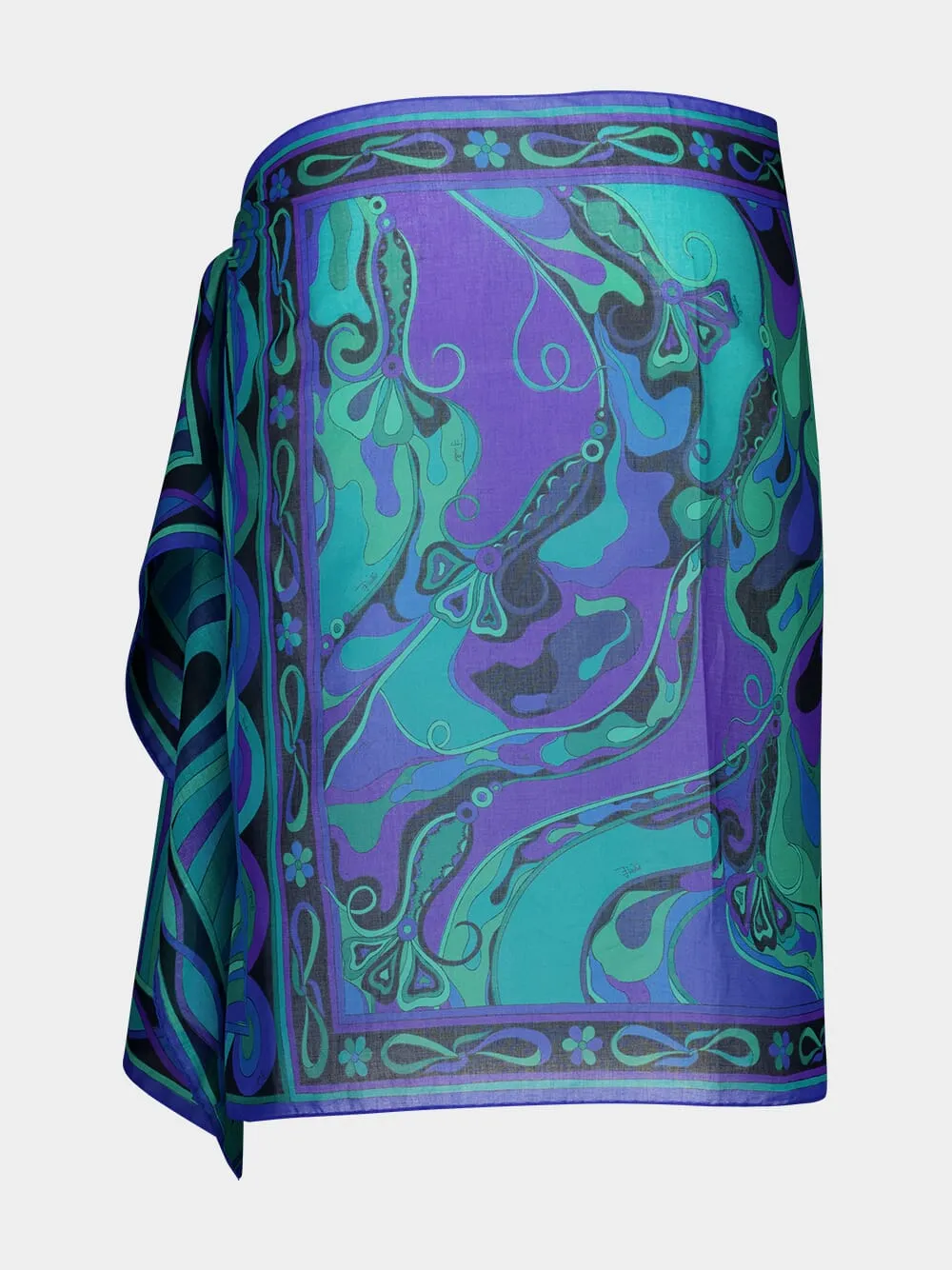 Emerald Mixed Prints Cotton Sarong sold by Fashion Clinic product image thumbnail 3