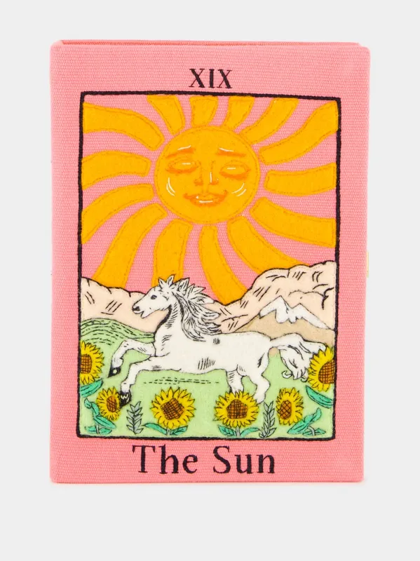 The Sun Tarot Clutch sold by Fashion Clinic