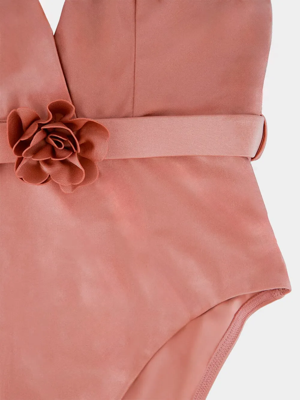 Rose Lucky Plunge Flower One-Piece sold by Fashion Clinic product image thumbnail 5