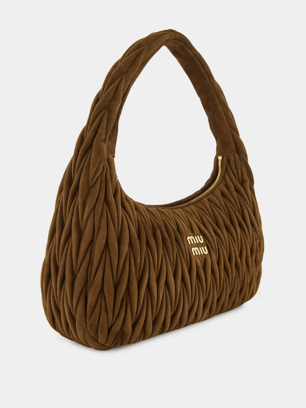 Cocoa Brown Wander Matelassé Suede Bag sold by Fashion Clinic product image thumbnail 2