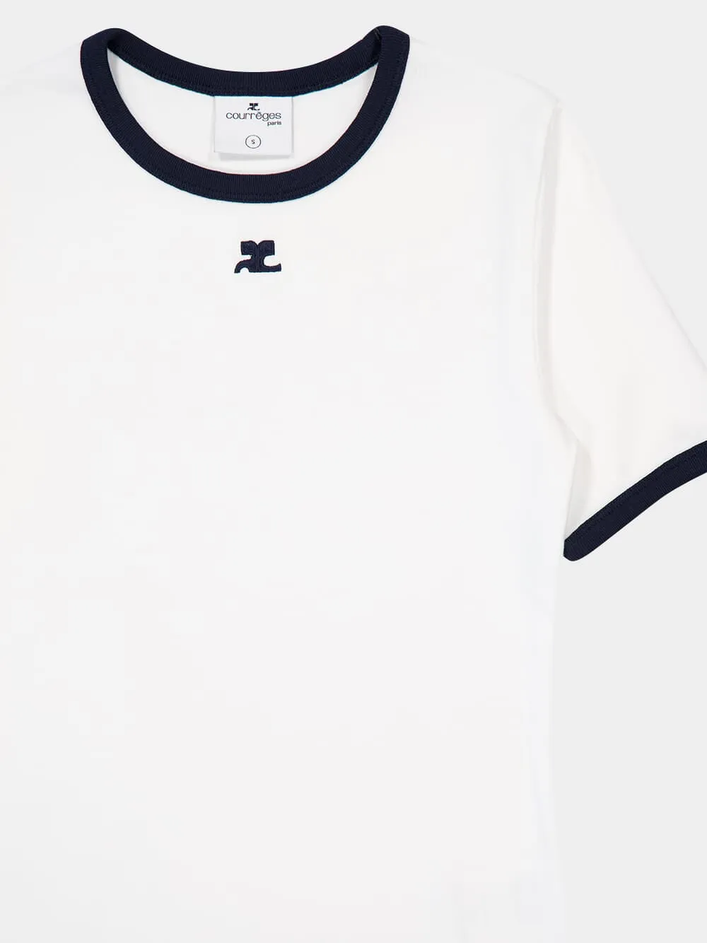 Heritage White and Navy T-Shirt sold by Fashion Clinic product image thumbnail 5