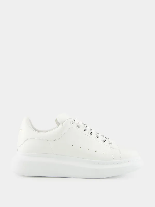 White Oversized Leather Sneaker sold by Fashion Clinic