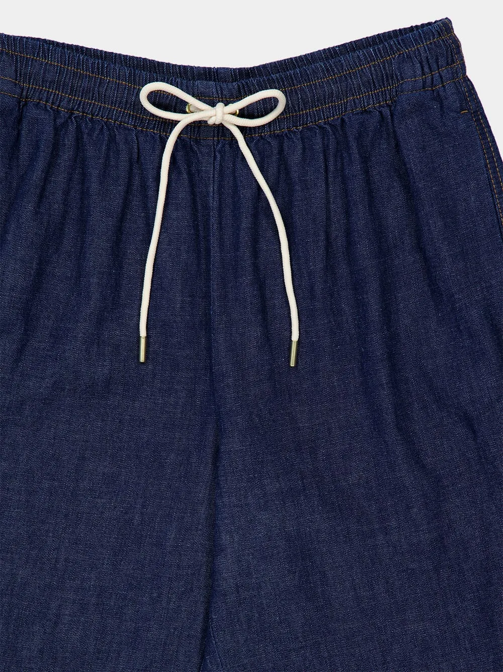 Atlantic Blue Wide Leg Trousers with Rhiannon Fringe sold by Fashion Clinic product image thumbnail 3