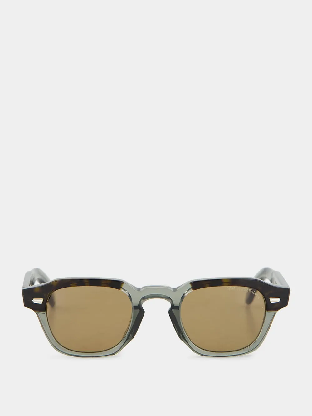 1420 Round Sunglasses in Havana on Grey sold by Fashion Clinic