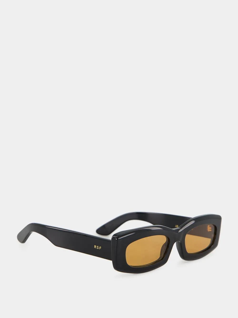 Black Zaga Refined Rectangular Sunglasses sold by Fashion Clinic product image thumbnail 3