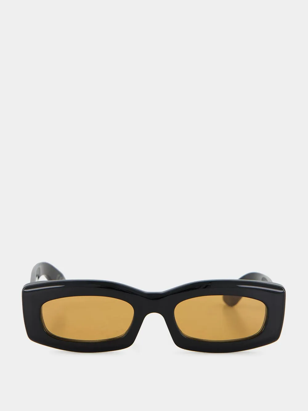 Black Zaga Refined Rectangular Sunglasses sold by Fashion Clinic product image thumbnail 2