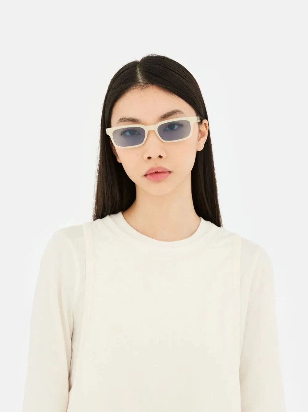 Gesto Cremoso Rectangular Sunglasses sold by Fashion Clinic product image thumbnail 2