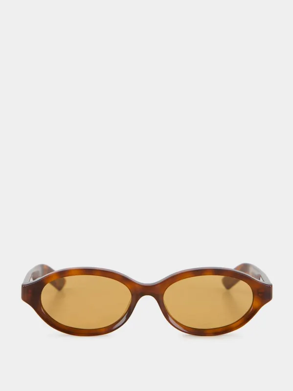 Parola Havana Diversa Round Sunglasses sold by Fashion Clinic