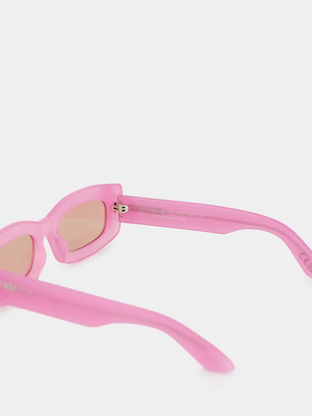 Zaga Pink Rectangular Sunglasses sold by Fashion Clinic product image thumbnail 4