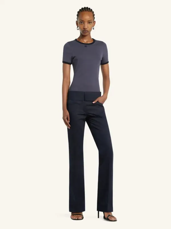 Denim and Black Heritage T-Shirt sold by Fashion Clinic