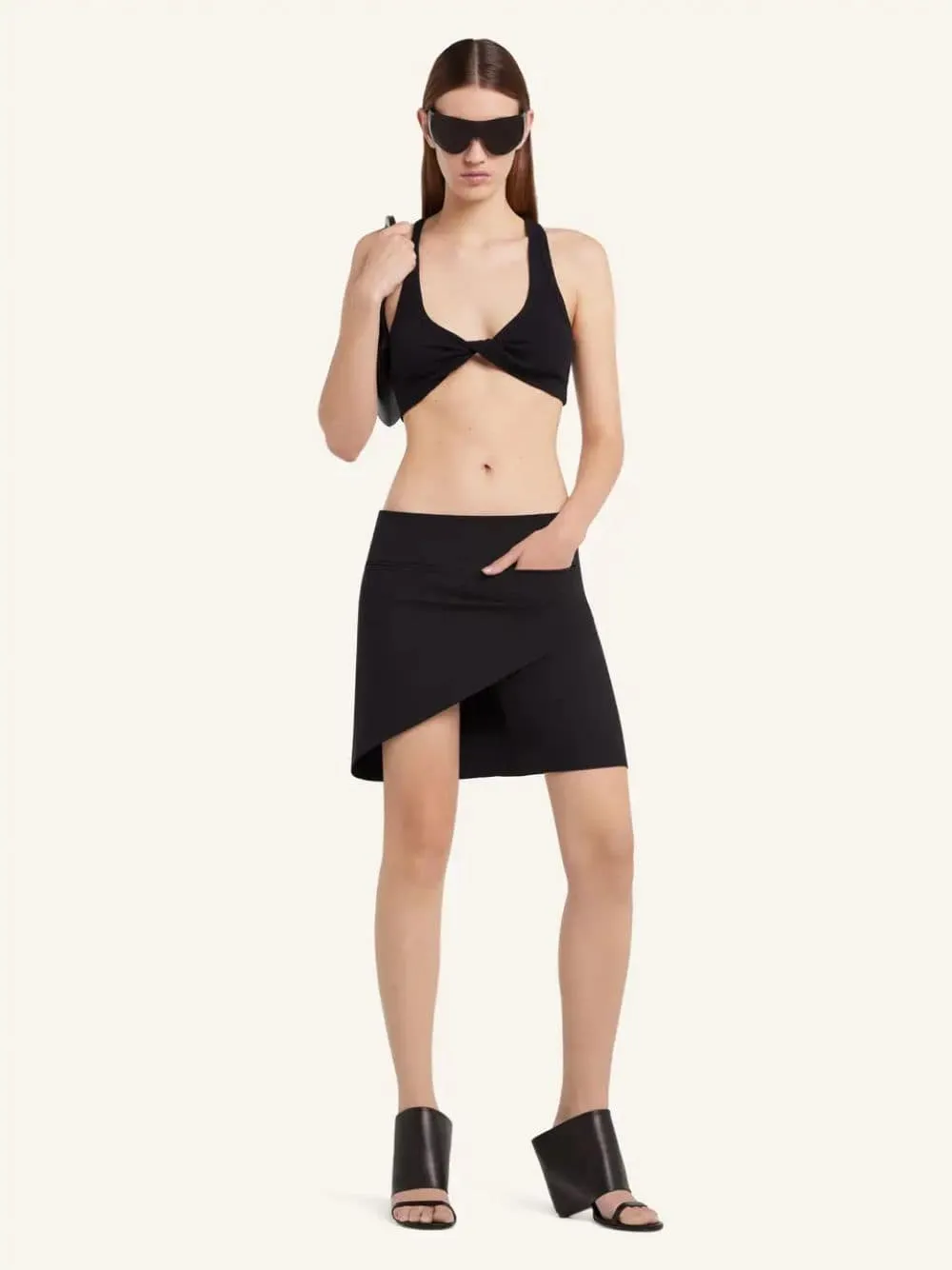 Black Infinity Mini Skirt sold by Fashion Clinic product image thumbnail 2