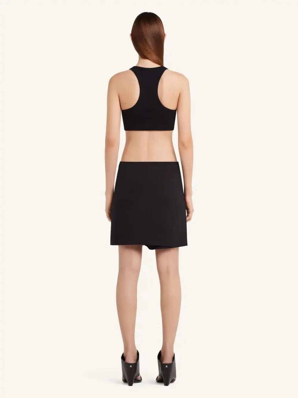 Black Infinity Mini Skirt sold by Fashion Clinic product image thumbnail 4