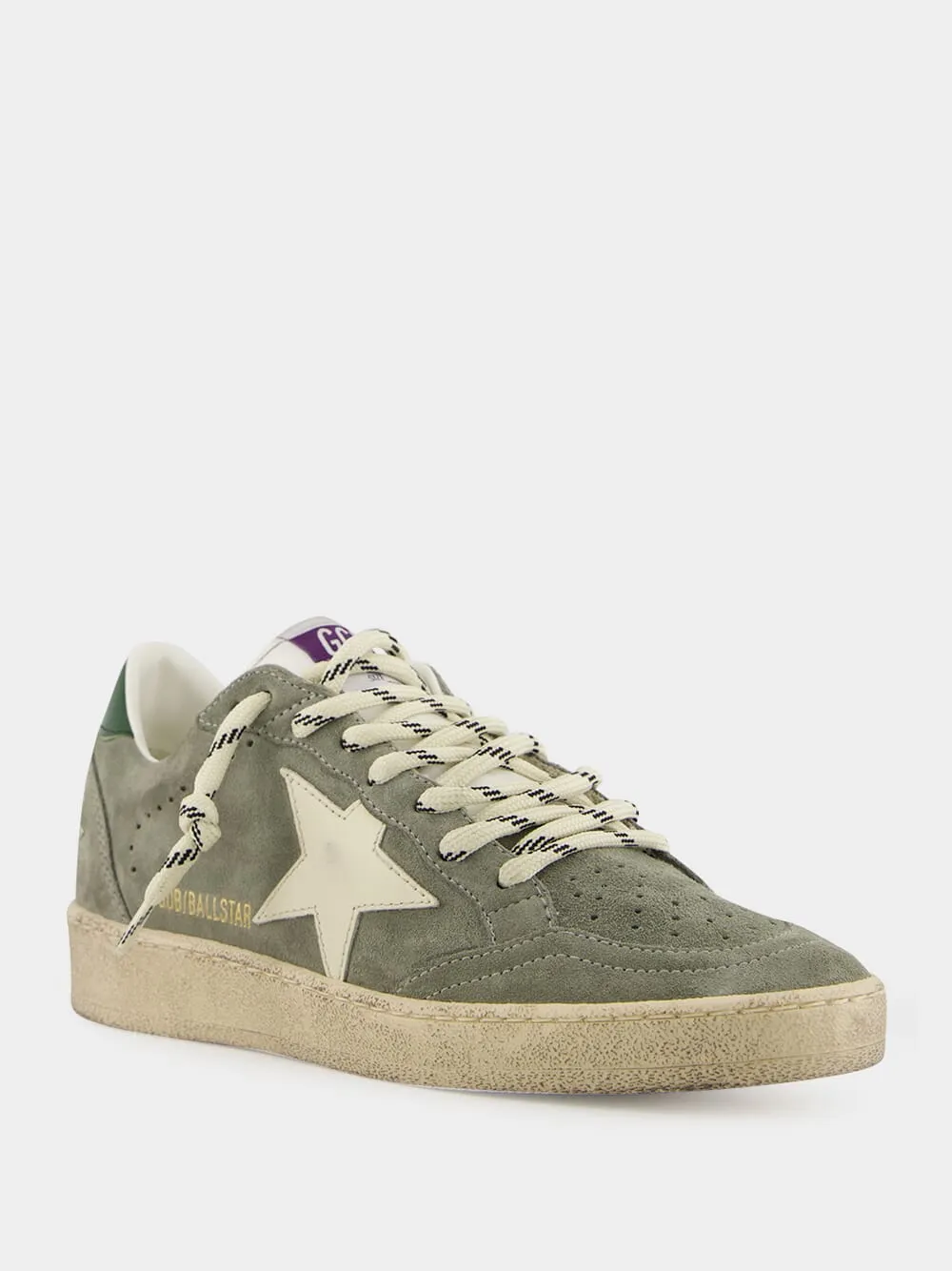Green Ballstar Suede and Leather Star Sneakers sold by Fashion Clinic product image thumbnail 2