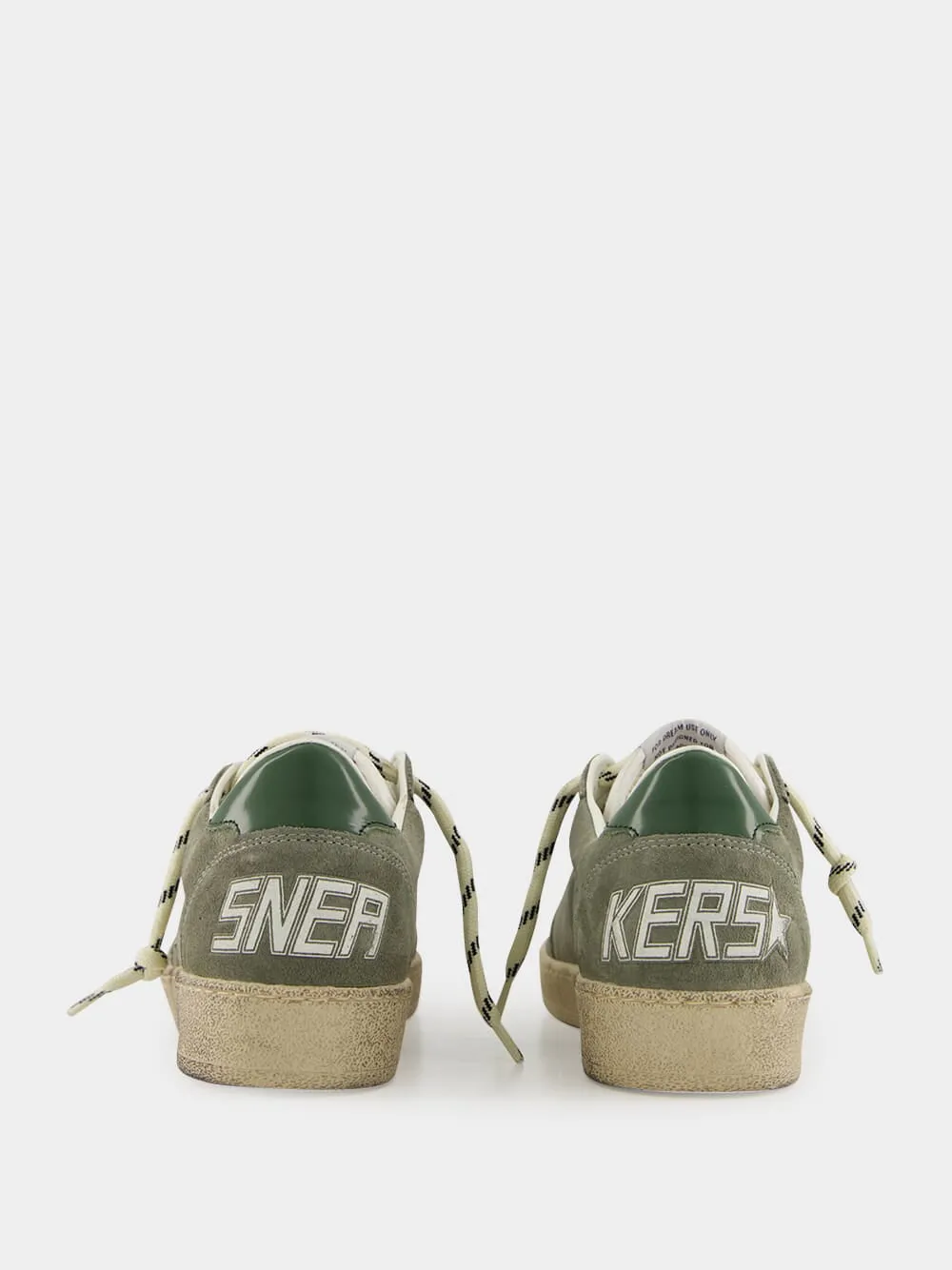 Green Ballstar Suede and Leather Star Sneakers sold by Fashion Clinic product image thumbnail 5
